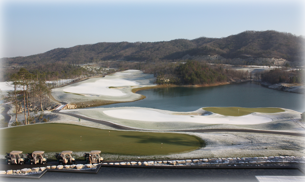 Greens at Heasley Nine Bridges Golf Club, S. Korea with SubAir Hydronics and SubAir in operation